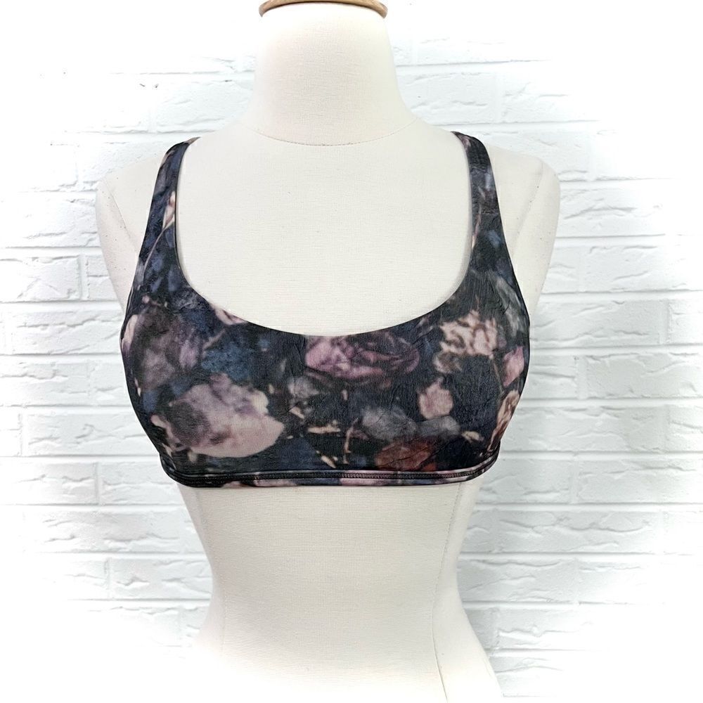 Lululemon Free To Be Bra Wild Frosted Multi Rose Size 2